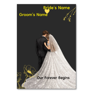 Elegant Wedding Table Number