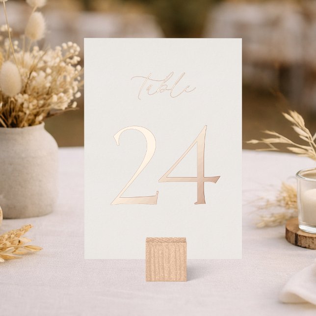 Elegant Wedding Table Numbers 20–29  (Creator Uploaded)