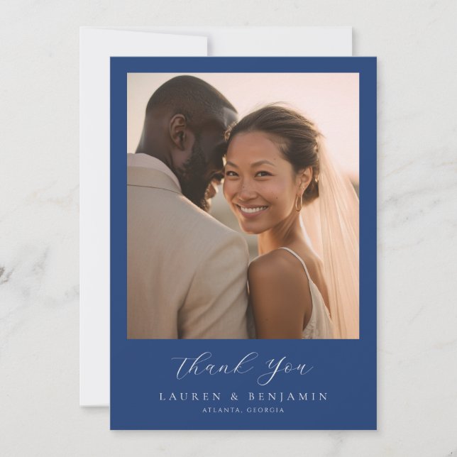 Elegant Wedding Thank You Card (Front)