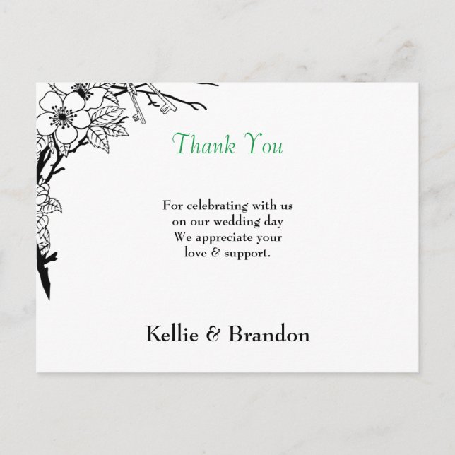 ELEGANT WEDDING THANK YOU CARD (Front)