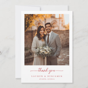 Elegant Wedding Thank You Card