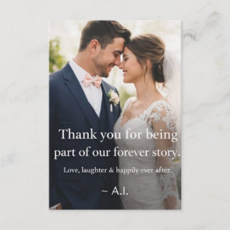 Elegant Wedding Thank You Card