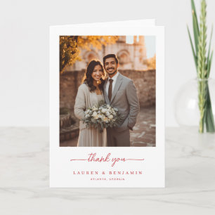 Elegant Wedding Thank You Card