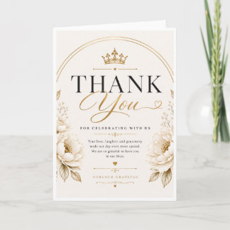 Elegant Wedding Thank You Card Design
