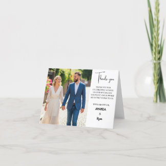 ELEGANT WEDDING THANK YOU CARD – MINIMALIST STYLE