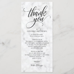 Elegant Wedding Thank you Place Setting Card