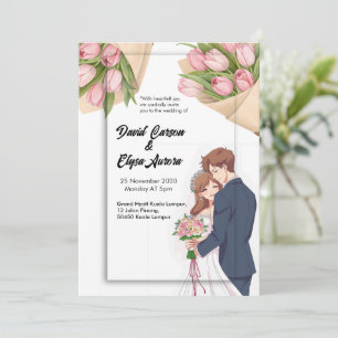 Elegant Wedding Timeless & Romantic design Invitation