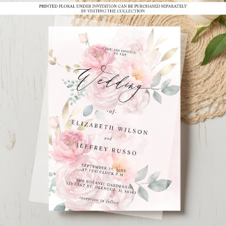 Elegant Wedding Vellum Invitations