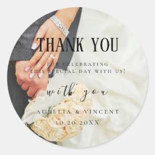 Elegant Wedding Vendor (Generic) Thank You Sticker