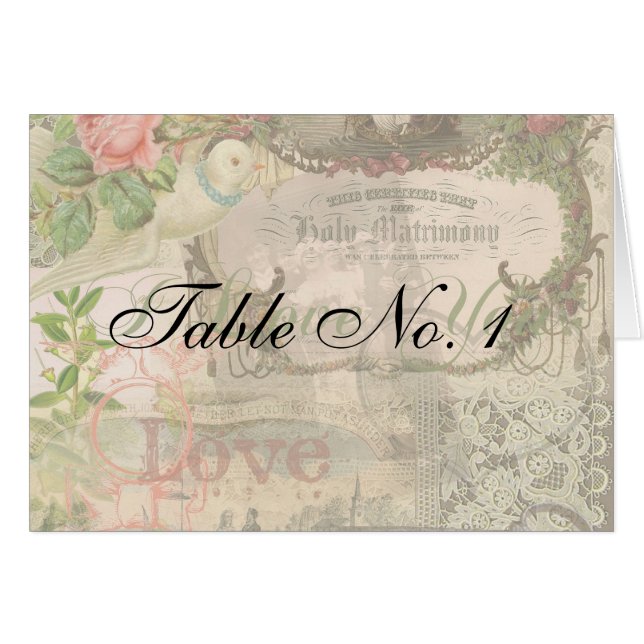 Elegant Wedding Vintage Marriage Antique Vintage (Front Horizontal)