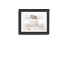 Elegant Wedding Vow Art Anniversary Couples Photo