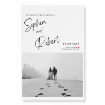 Elegant Wedding Welcome Poster | Custom Wedding
