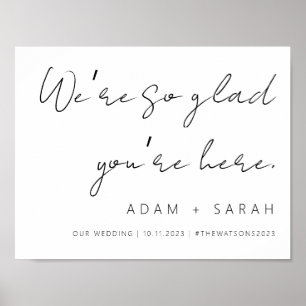 Elegant Wedding Welcome Sign