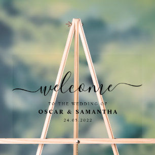 Elegant Wedding Welcome Sign