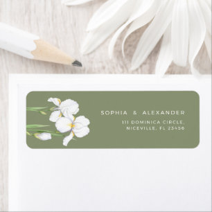 Elegant Wedding with White Irises