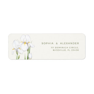 Elegant Wedding with White Irises