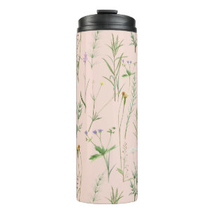 Elegant weed garden -Creme Thermal Tumbler