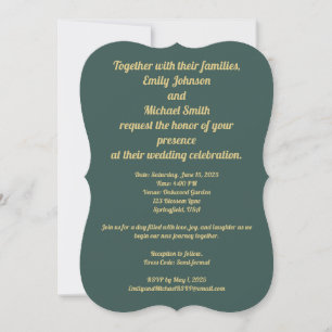 Elegant Weeding Invitation Design