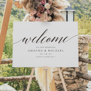 Elegant Welcome Wedding Sign