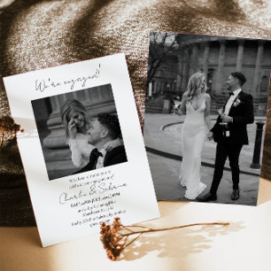 Elegant We're Engaged Engagement Party Invitation