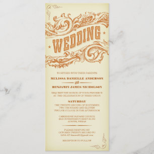 Elegant Western Wedding Invitations