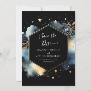 Elegant Whimsical Celestial Wedding Save The Date