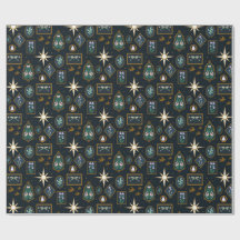 Elegant Whimsigoth Celestial Stars Halloween