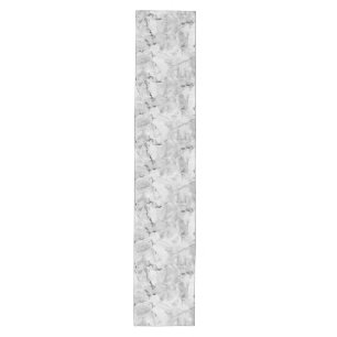 Elegant Whirls Grey 'Stone Mosaic Cascade' Marble Medium Table Runner