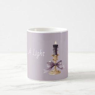 Elegant White Abstract Coffee Mug