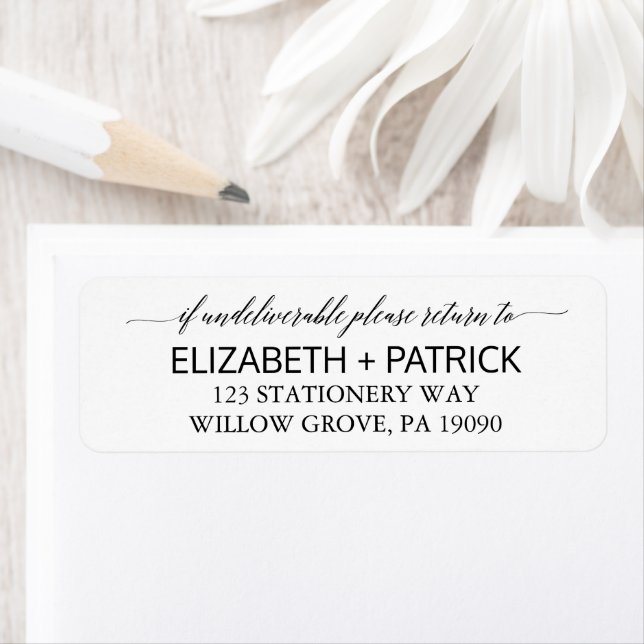 Elegant White and Black Calligraphy Wedding (Insitu)