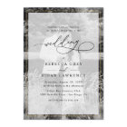 Elegant White and Black Gold Border Photo Wedding