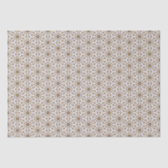Elegant White and Gold Starlight Design   Tissue Paper (Front)