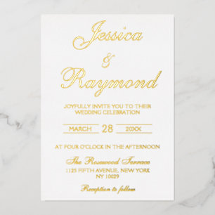 Elegant White and Gold Wedding