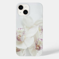 Elegant White and Purple Orchids Phone Case