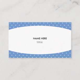 Elegant White and Starry Background Business Card