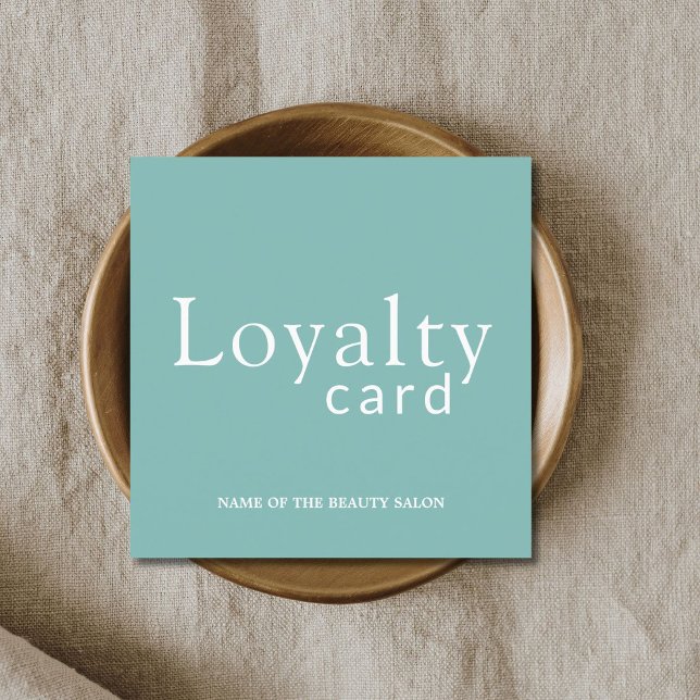 Elegant White Beauty Salon Loyalty Card (Creator Uploaded)