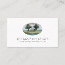 Elegant White Business Card