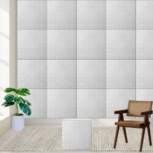 Elegant White Butterfly Frosted Glass Effect  Tile