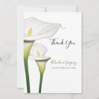 Elegant White Calla Lilies Wedding