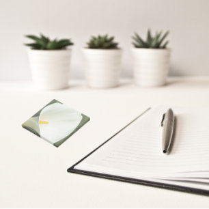 Elegant White Calla Lily Floral Post-it Notes