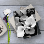 Elegant White Callas Floral Photography Wedding  Planner<br><div class="desc">Elegant White Callas Floral Photography Wedding Planner.
Black and white photograph of beautiful calla lily bouquet. A great gift for a bride to be.</div>