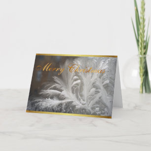 Elegant White Christmas Holiday Card