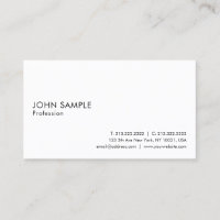 Elegant White Clean Plain Professional Modern