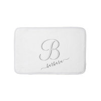 Elegant White Custom Monogram Name 