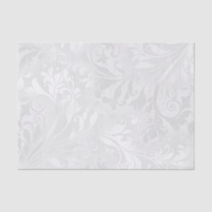 Elegant White Damask Tissue Paper