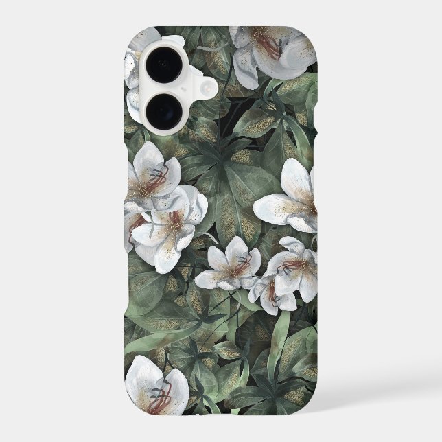 Elegant White Flora on Moody Greenery (Back)