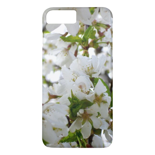 Elegant white floral blossom photo Case-Mate iPhone case (Back)