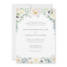Elegant White Floral Fine Art Wedding