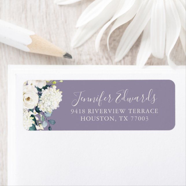 Elegant White Floral on Lavender Wedding (Insitu)