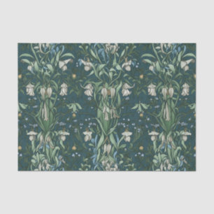 Elegant White Floral Tissue Paper